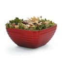 Vollrath 4763715 8 1/5 qt Square Insulated Bowl - Stainless, Dazzle Red thumbnail 2