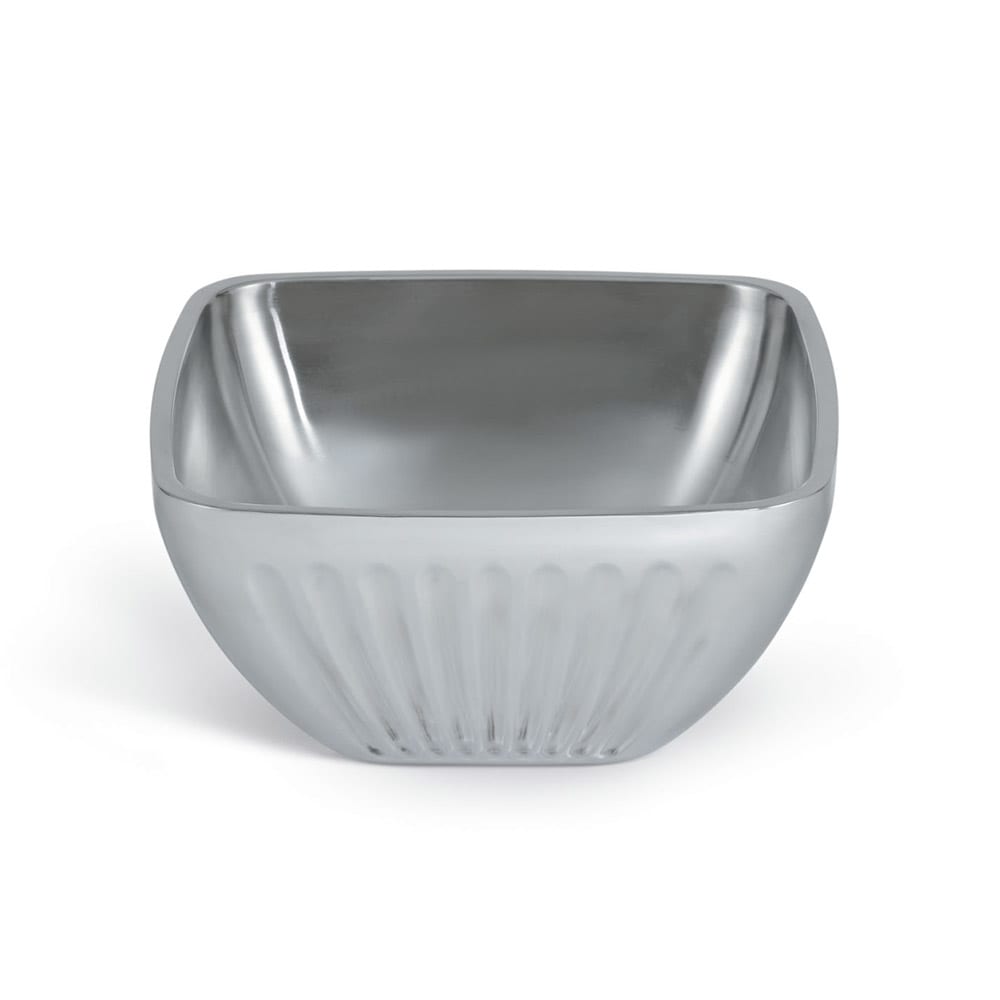 Vollrath 47683 5 1/5 qt Square Plain Insulated Bowl - SatinFinish Stainless