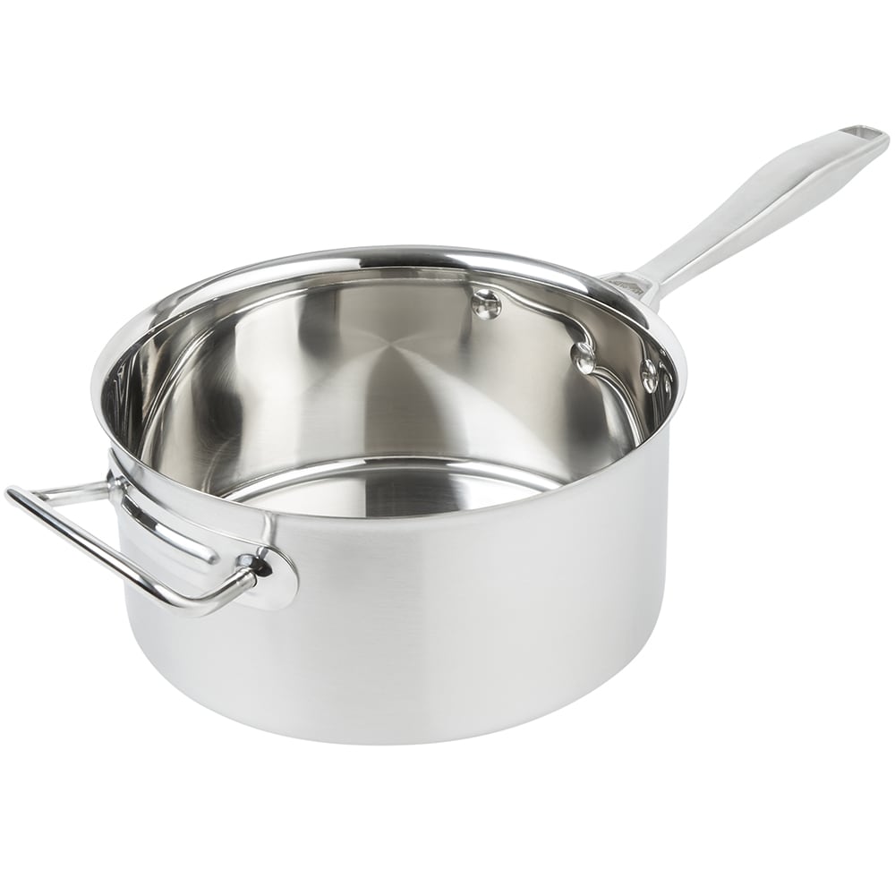 Vollrath 47742 4 1/4 qt Intrigue® Stainless Sauce Pan w/ Hollow Metal Handle - Induction Ready
