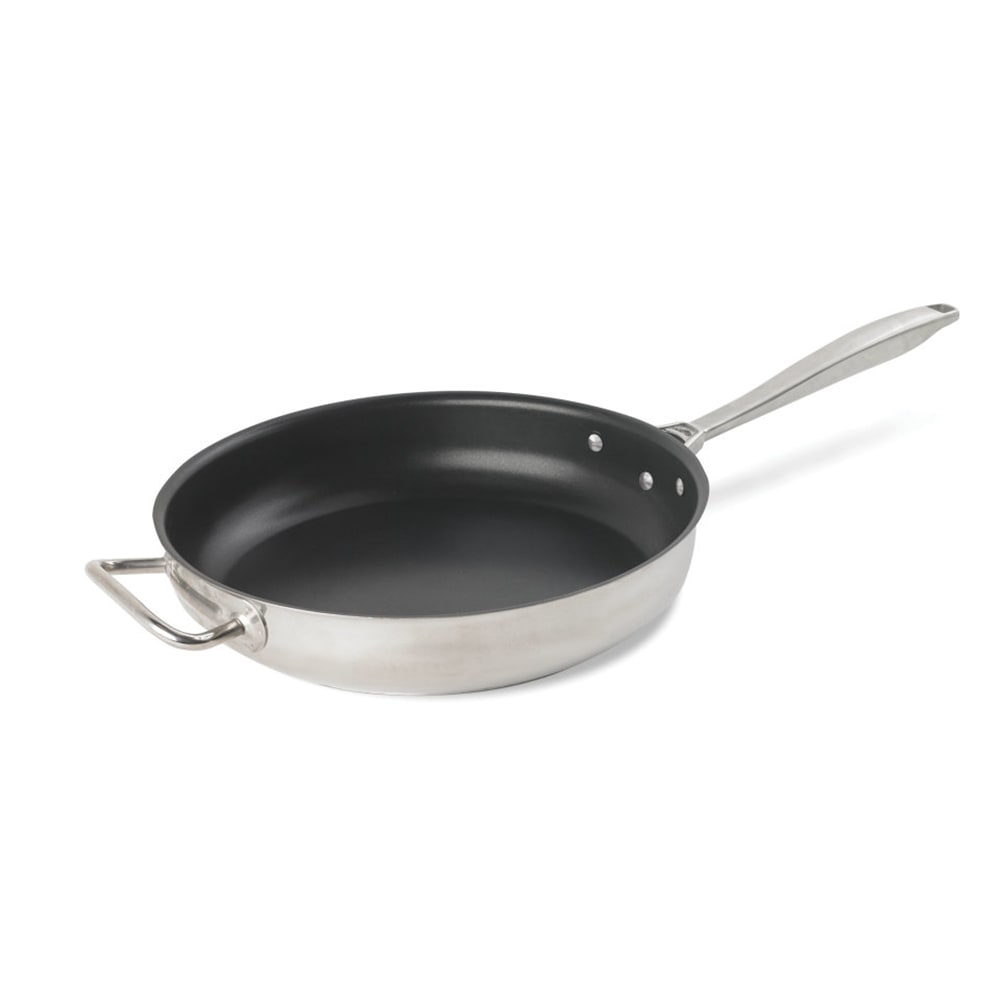 Vollrath 47758 12 1/2" Intrigue® Non-Stick Steel Frying Pan w/ Hollow Metal Handle - Induction Ready