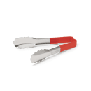 Vollrath 4780640 6"L Stainless Steel Utility Tongs - Red thumbnail 3