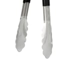 Vollrath 4780920 9 1/2"L Stainless Steel Utility Tongs - Black thumbnail 4