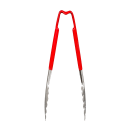 Vollrath 4780940 9 1/2"L Stainless Steel Utility Tongs - Red thumbnail 2