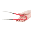 Vollrath 4780940 9 1/2"L Stainless Steel Utility Tongs - Red thumbnail 6