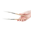 Vollrath 4780960 9 1/2"L Stainless Steel Utility Tongs - Tan thumbnail 5