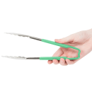 Vollrath 4780970 9 1/2"L Stainless Steel Utility Tongs - Green thumbnail 6