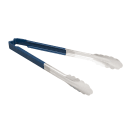Vollrath 4781230 12"L Stainless Steel Utility Tongs - Blue thumbnail 3