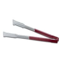 Vollrath 4781240 12"L Stainless Steel Utility Tongs - Red thumbnail 8