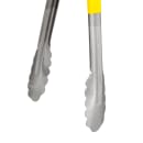 Vollrath 4781250 12"L Stainless Steel Utility Tongs - Yellow thumbnail 4