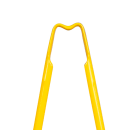 Vollrath 4781250 12"L Stainless Steel Utility Tongs - Yellow thumbnail 5