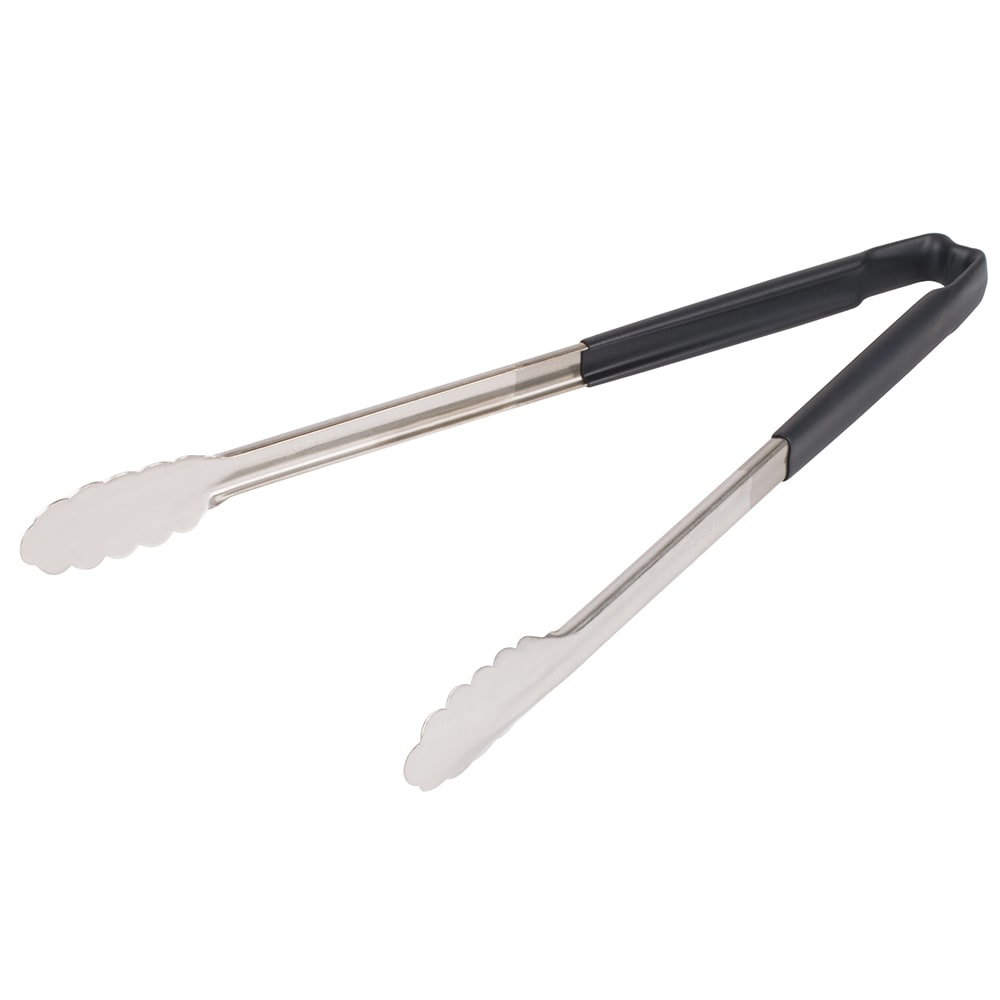 Vollrath 4781620 16"L Stainless Steel Utility Tongs - Black