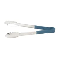 Vollrath 4781630 16"L Stainless Steel Utility Tongs - Blue thumbnail 2