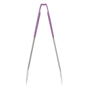Vollrath 4781680 16"L Stainless Steel Utility Tongs - Purple thumbnail 3