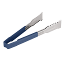Vollrath 4790930 9 1/2"L Stainless Steel Utility Tongs - Blue thumbnail 2