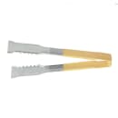 Vollrath 4790950 9 1/2"L Stainless Steel Utility Tongs - Yellow thumbnail 2