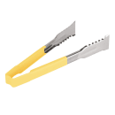 Vollrath 4790950 9 1/2"L Stainless Steel Utility Tongs - Yellow thumbnail 3