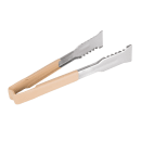 Vollrath 4790960 9 1/2" Stainless Steel Utility Tongs - Tan thumbnail 2