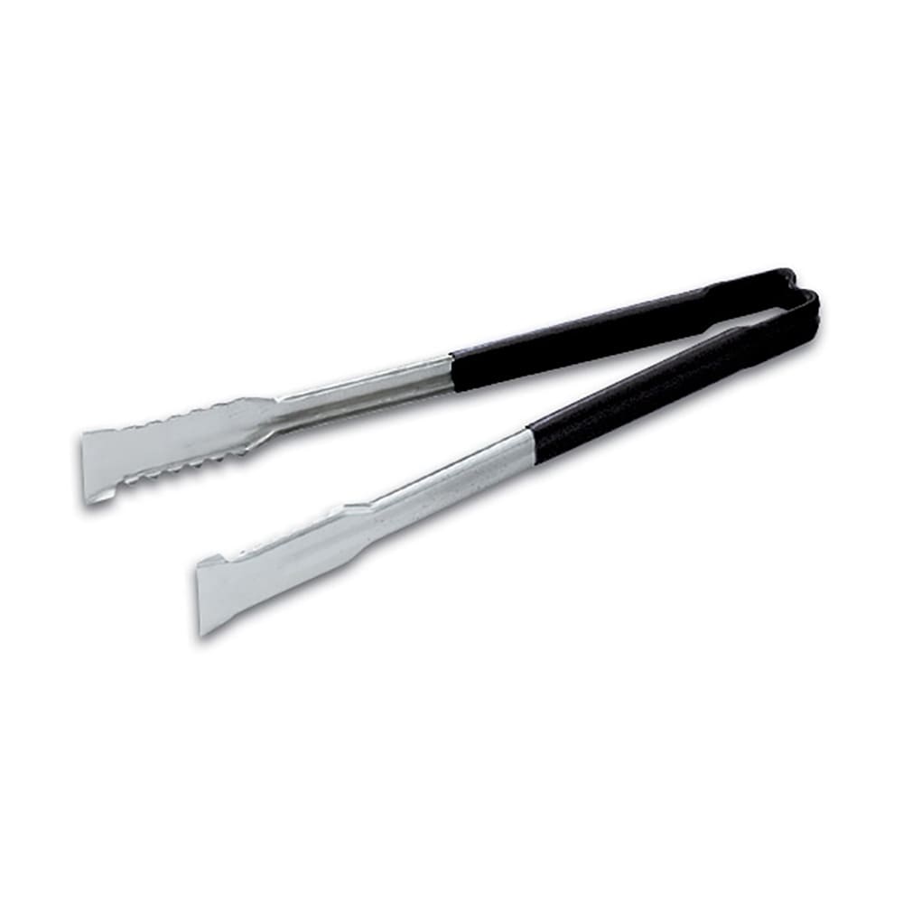Vollrath 4791220 12"L Stainless Steel Utility Tongs - Black