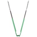 Vollrath 4791270 12"L Stainless Steel Utility Tongs - Green thumbnail 3