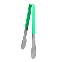 Vollrath 4791270 12"L Stainless Steel Utility Tongs - Green thumbnail 6