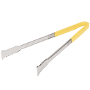 Vollrath 4791650 16"L Stainless Steel Utility Tongs - Yellow thumbnail 2