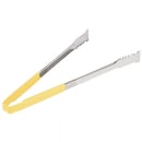 Vollrath 4791650 16"L Stainless Steel Utility Tongs - Yellow thumbnail 3