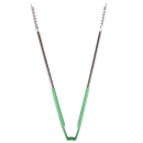 Vollrath 4791670 16"L Stainless Steel Utility Tongs - Green thumbnail 3