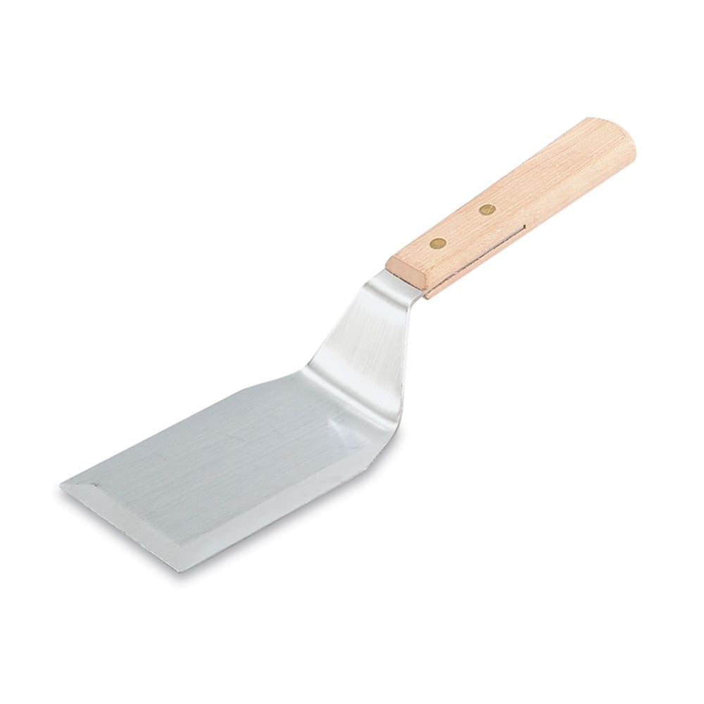 Vollrath 48080 7" Hamburger Turner - Wood Handle, Stainless