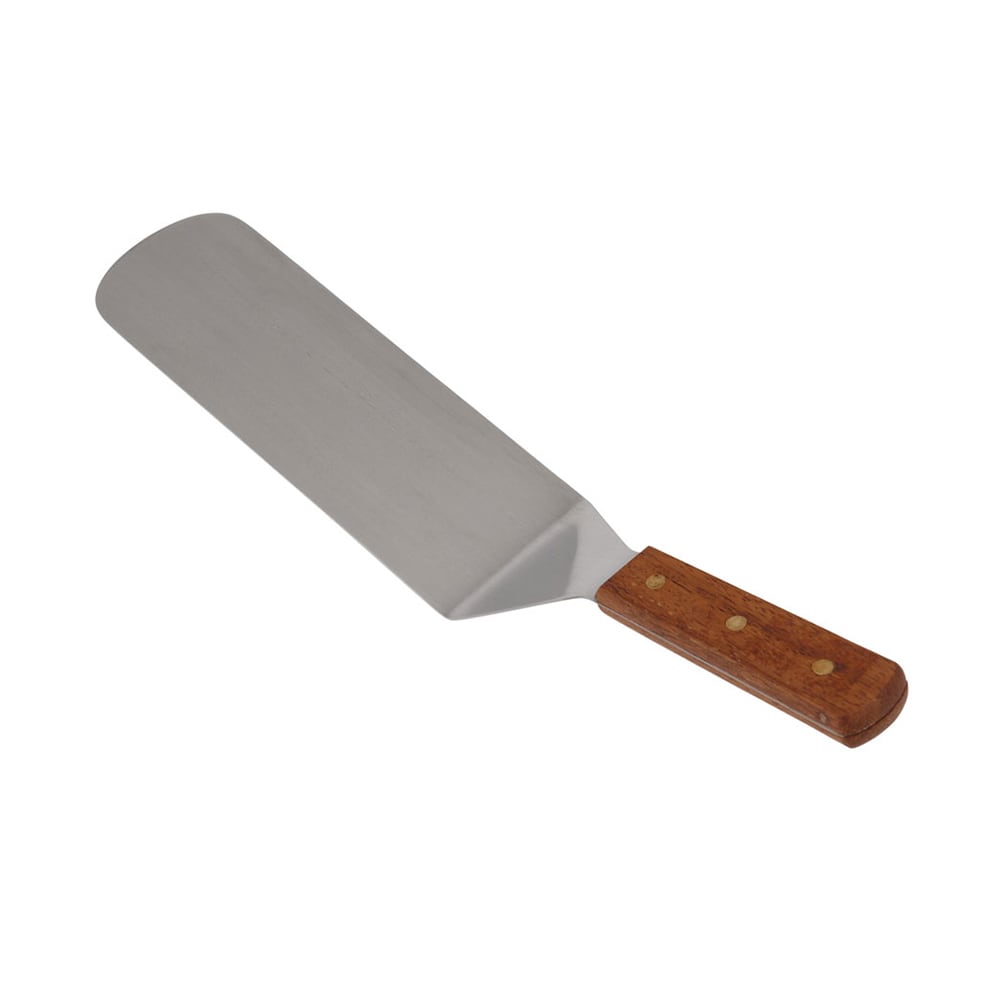 Vollrath 48081 14" Hamburger Turner - Wood Handle, Chrome Stainless