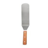 Vollrath 48081 14" Hamburger Turner - Wood Handle, Chrome Stainless thumbnail 2