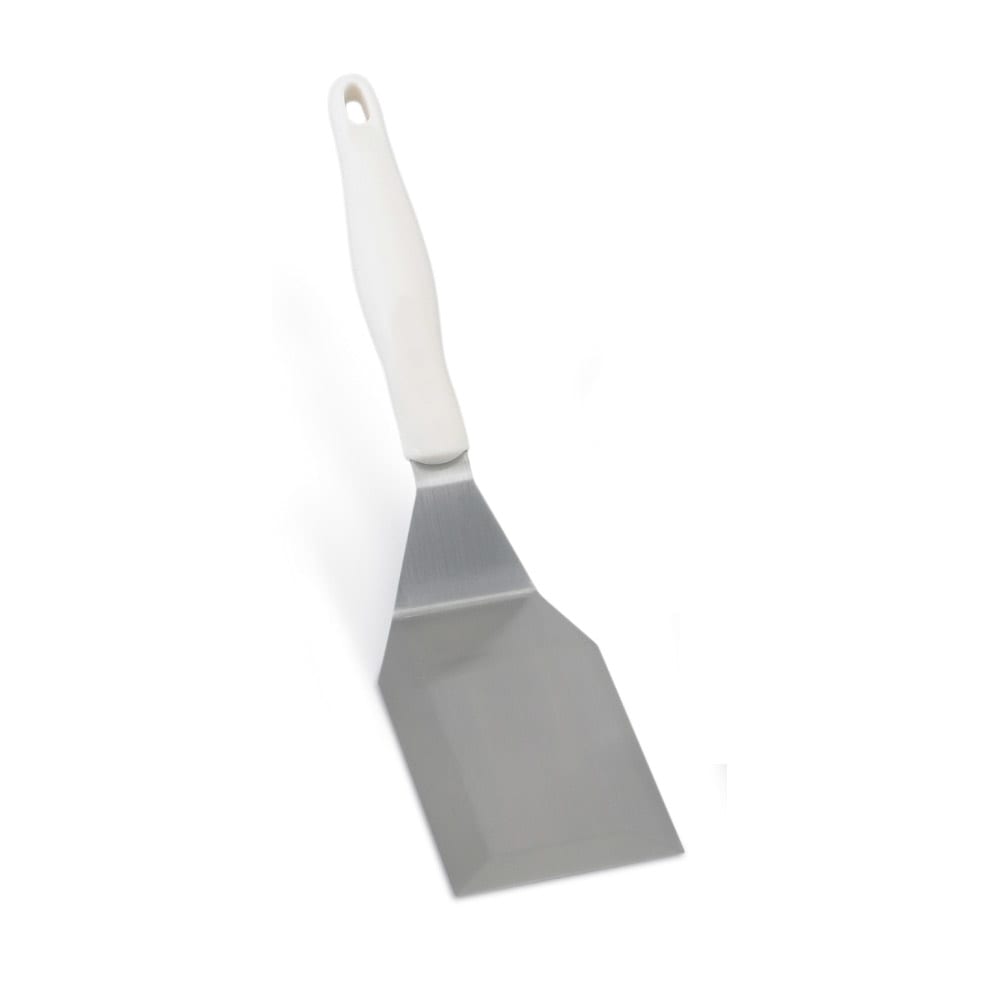 Vollrath 4808715 Jacob's Pride® 13 1/2" Heavy Duty Solid Beveled Turner - White Handle
