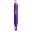 Vollrath 4808880 Jacob's Pride® Heavy-Duty Solid Turner w/ Purple Ergo Grip Handle, 8" x 3", Stainless thumbnail 4