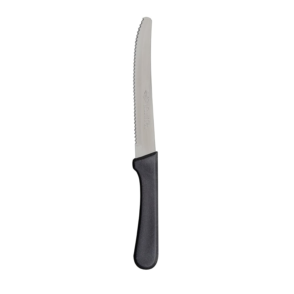 Vollrath 48143 Steak Knife - Round Tip, Black Plastic Handle