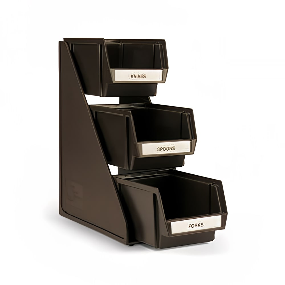 Vollrath 4842-01 Condiment Organizer w/ (3) Bins - Brown