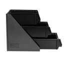 Vollrath 4843-06 Condiment Organizer w/ (3) Bins - Black thumbnail 3