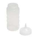 Vollrath 4916-13 16 oz Squeeze Bottle Dispenser - Wide Mouth, Clear with Clear Cap thumbnail 3