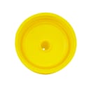 Vollrath 4924-1308 24 oz Squeeze Bottle Dispenser - Wide Mouth, Clear with Yellow Cap thumbnail 4