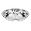 Vollrath 49334 4 1/5 qt Round Chafer Divided Food Pan - Stainless thumbnail 2