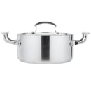 Vollrath 49410 3 qt Miramar® Jacob's Pride® Cookware Casserole w/ Low Dome Cover - Aluminum Bottom, Stainless Steel thumbnail 2