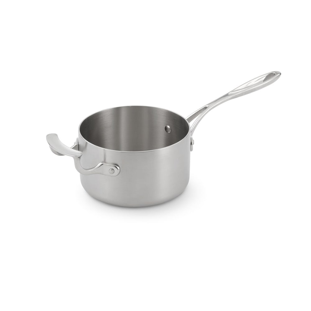 Vollrath 49414 2 qt Miramar® Aluminum Display Cookware Saucepan w/ Solid Metal Handle - Induction Ready