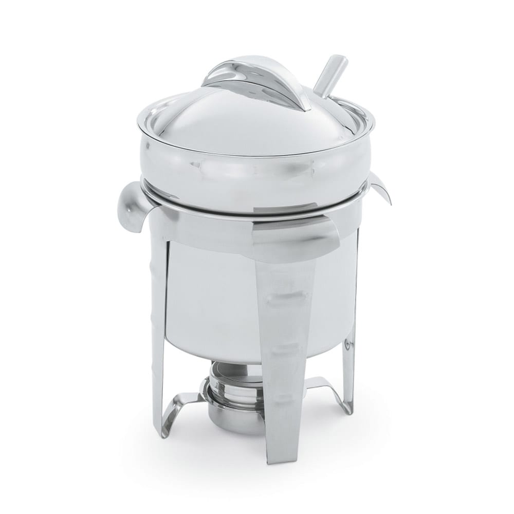 Vollrath 49523 Round Chafer w/ Lift-off Lid & Chafing Fuel Heat