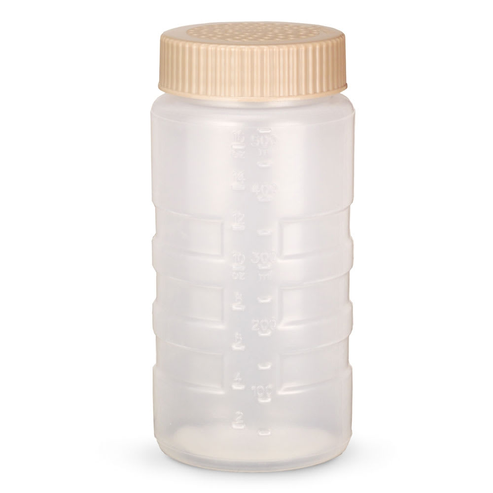 Vollrath 4961-1332 16 oz Dredge w/ Beige Medium Lid, Polyethylene