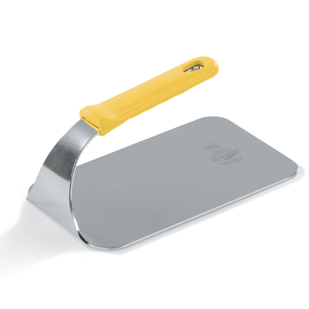 Vollrath 50665 1 3/5 lb Steak Weight w/ Yellow Silicone Handle, Stainless