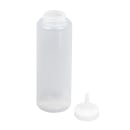 Vollrath 52063 12 oz Squeeze Bottle - Slim, Clear Plastic thumbnail 2