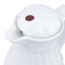 Vollrath 52120 10 oz Beverage Server - 3 Color Tabs, Poly, White thumbnail 3