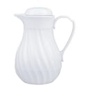 Vollrath 52120 10 oz Beverage Server - 3 Color Tabs, Poly, White thumbnail 4