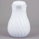 Vollrath 52120 10 oz Beverage Server - 3 Color Tabs, Poly, White thumbnail 5