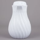 Vollrath 52124 10 oz Tilt & Pour Beverage Server - 3 Color Tabs, Poly, White thumbnail 2