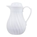 Vollrath 52124 10 oz Tilt & Pour Beverage Server - 3 Color Tabs, Poly, White thumbnail 3