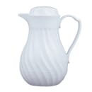 Vollrath 52132 20 oz Tilt & Pour Beverage Server - 3 Color Tabs, Poly, White thumbnail 3